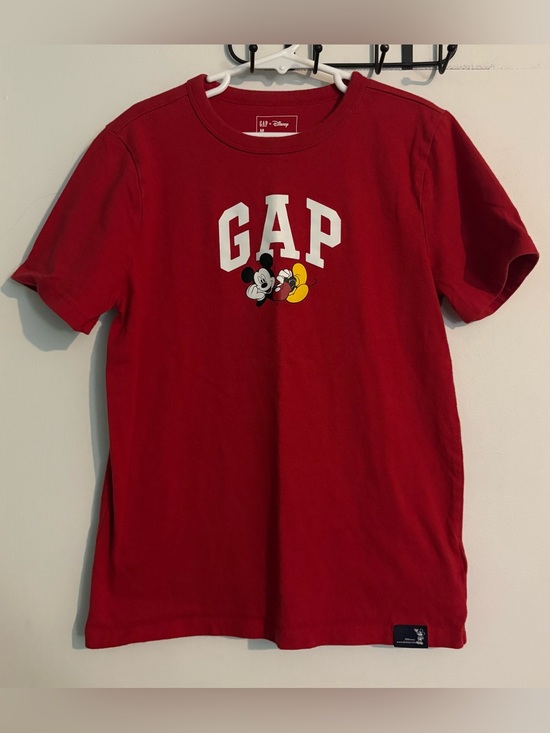GAP Other - Gap‎ Kids Girls Medium Red Crew Neck Mickey Mouse Cotton Tee Shirt Disney